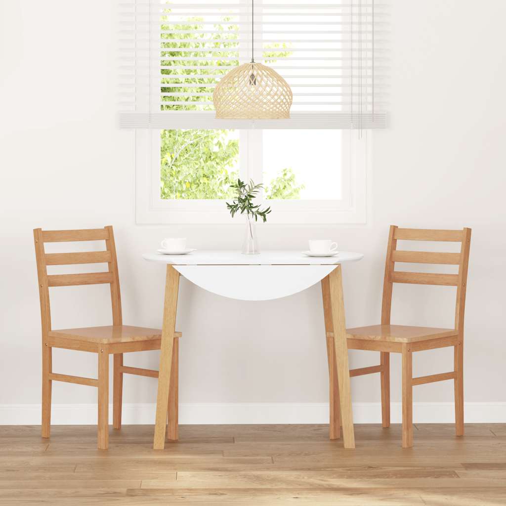 Sedie da Pranzo 2 pz in Legno Massello di Hevea | homemem39