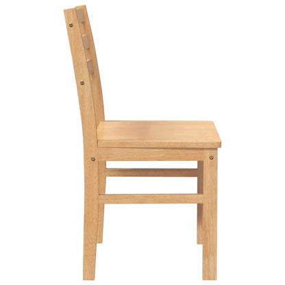Sedie da Pranzo 2 pz in Legno Massello di Hevea | homemem39