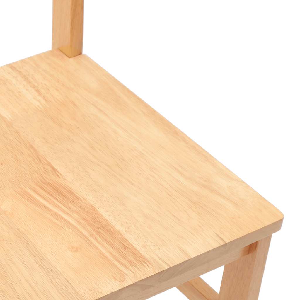 Sedie da Pranzo 2 pz in Legno Massello di Hevea | homemem39