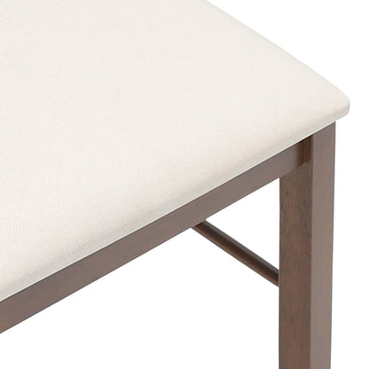 Sedie da Pranzo con Cuscini 2pz Marrone Legno Massello di Hevea | homemem39