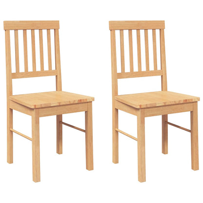 Sedie da Pranzo 2 pz in Legno Massello di Hevea | homemem39