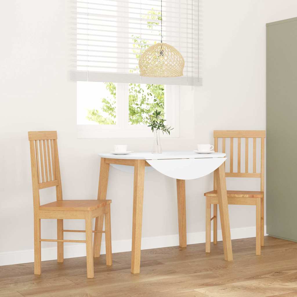 Sedie da Pranzo 2 pz in Legno Massello di Hevea | homemem39
