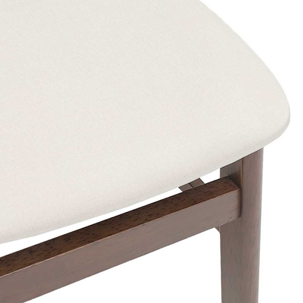 Sedie da Pranzo con Cuscini 2pz Marrone Legno Massello di Hevea | homemem39