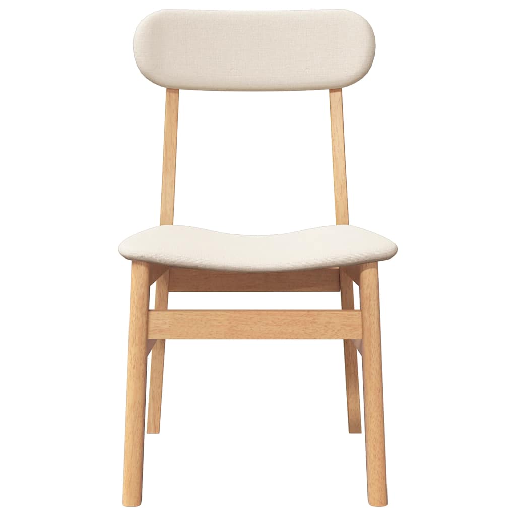 Sedie da Pranzo con Cuscini 2 pz in Legno Massello di Hevea | homemem39