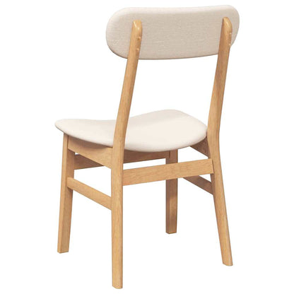 Sedie da Pranzo con Cuscini 2 pz in Legno Massello di Hevea | homemem39