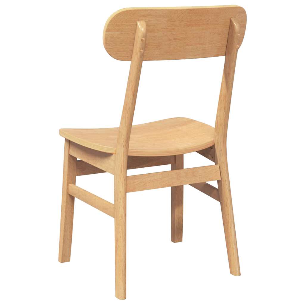 Sedie da Pranzo 2 pz in Legno Massello di Hevea | homemem39