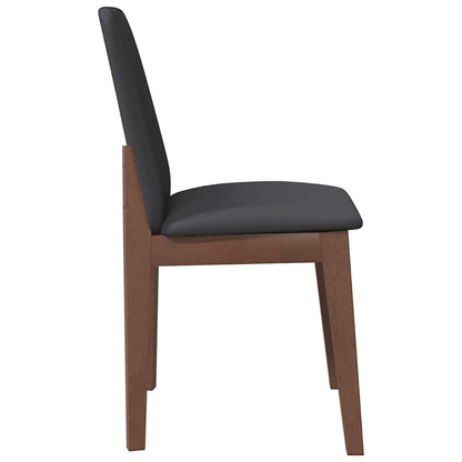 Sedie da Pranzo con Cuscini 2pz Marrone Legno Massello di Hevea | homemem39