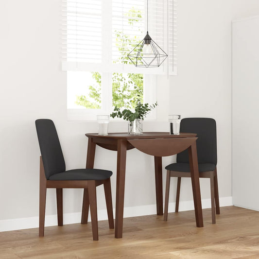 Sedie da Pranzo con Cuscini 2pz Marrone Legno Massello di Hevea | homemem39