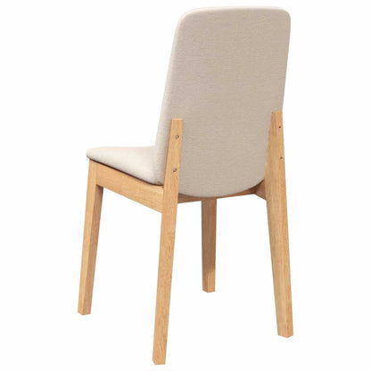 Sedie da Pranzo con Cuscini 2 pz in Legno Massello di Hevea | homemem39