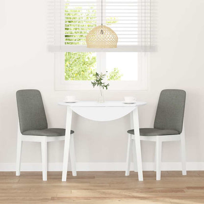 Sedie da Pranzo con Cuscini 2 pz Bianco Legno Massello di Hevea | homemem39