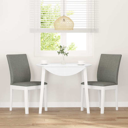 Sedie da Pranzo con Cuscini 2 pz Bianco Legno Massello di Hevea | homemem39