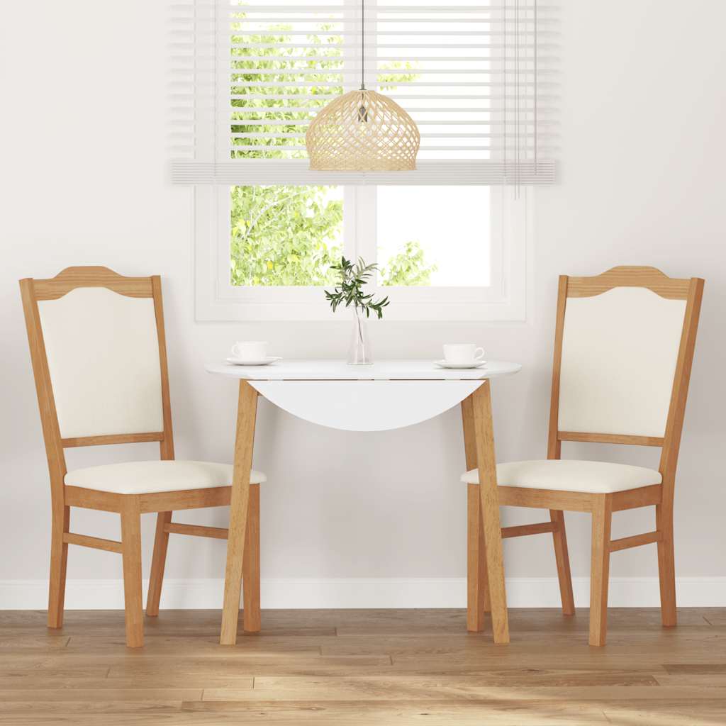 Sedie da Pranzo con Cuscini 2 pz in Legno Massello di Hevea | homemem39