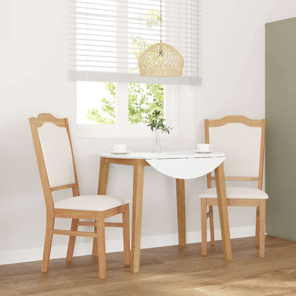 Sedie da Pranzo con Cuscini 2 pz in Legno Massello di Hevea | homemem39