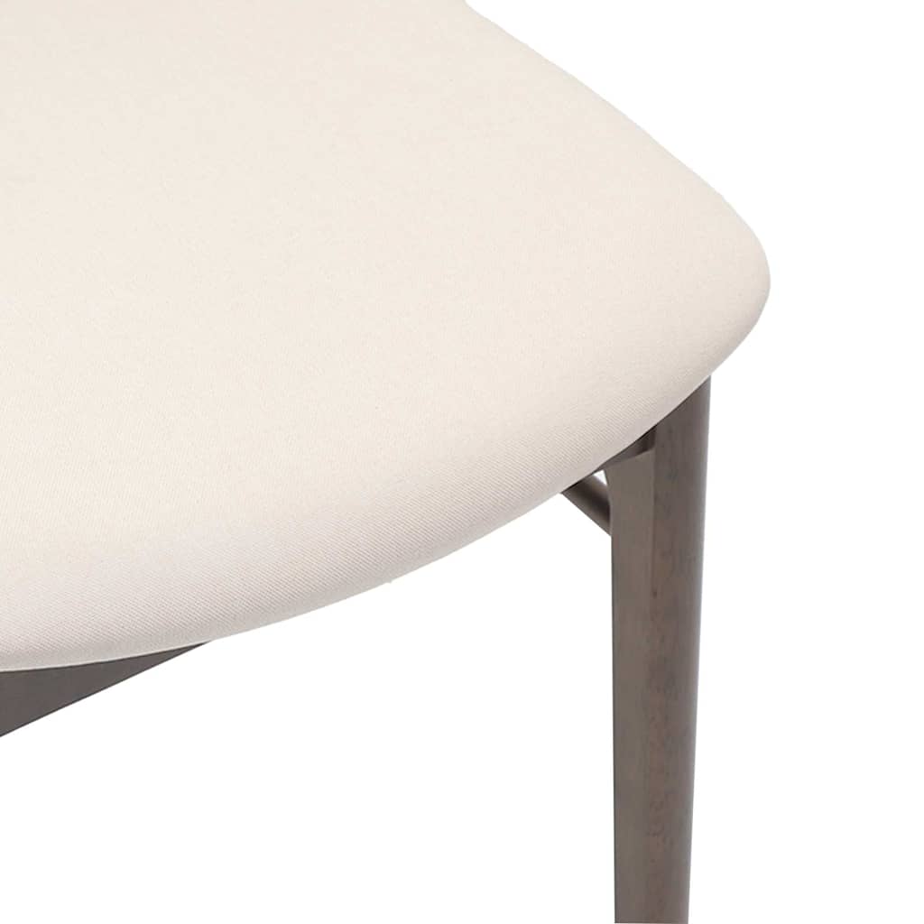 Sedie da Pranzo con Cuscini 2pz Marrone Legno Massello di Hevea