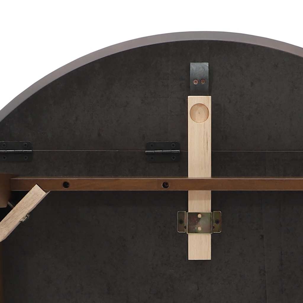 Tavolo da Pranzo Marrone in Legno Massello di Hevea