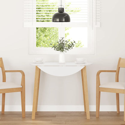 Tavolo da Pranzo Naturale in Legno Massello di Hevea