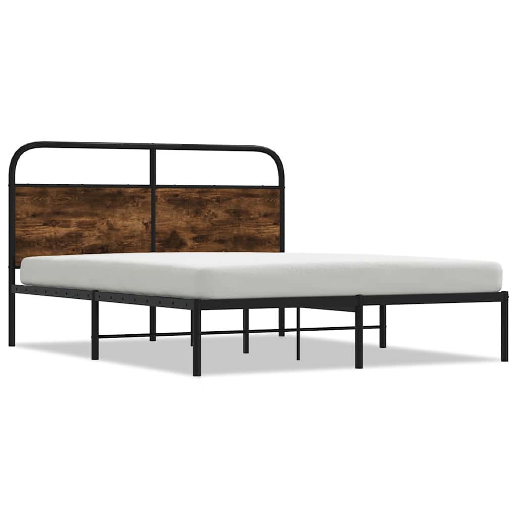 Giroletto senza Materasso Rovere Fumo 120x200 cm in Truciolato | homemem39