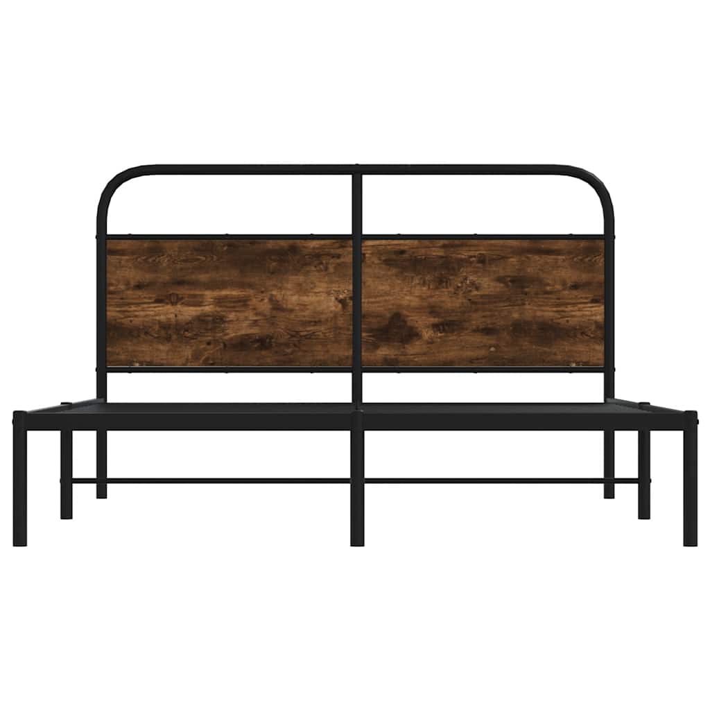 Giroletto senza Materasso Rovere Fumo 120x200 cm in Truciolato | homemem39