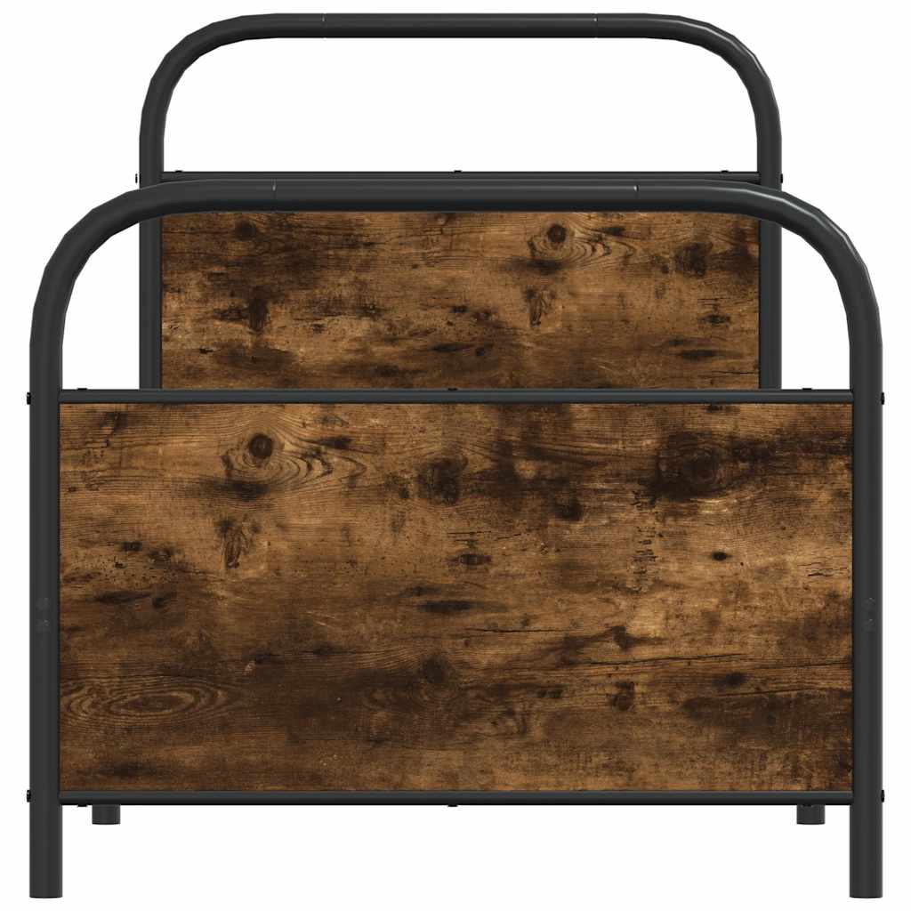 Giroletto senza Materasso Rovere Fumo 75x190 cm in Truciolato | homemem39