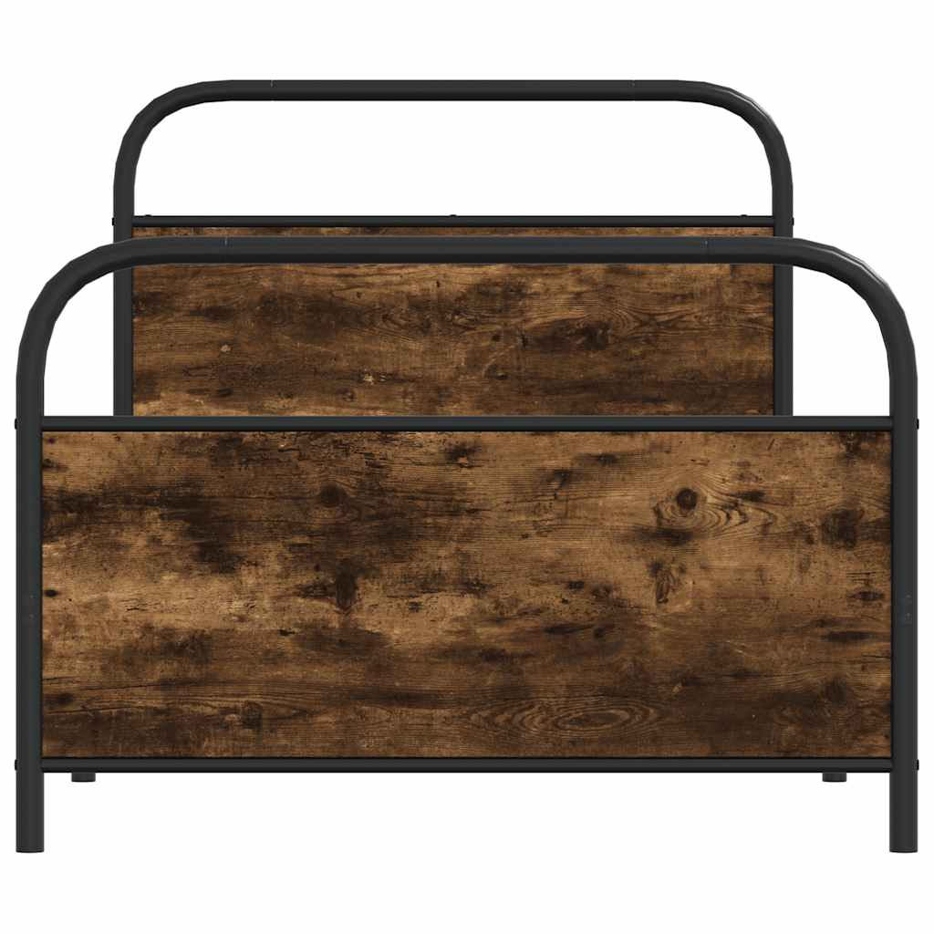 Giroletto senza Materasso Rovere Fumo 90x190 cm in Truciolato | homemem39