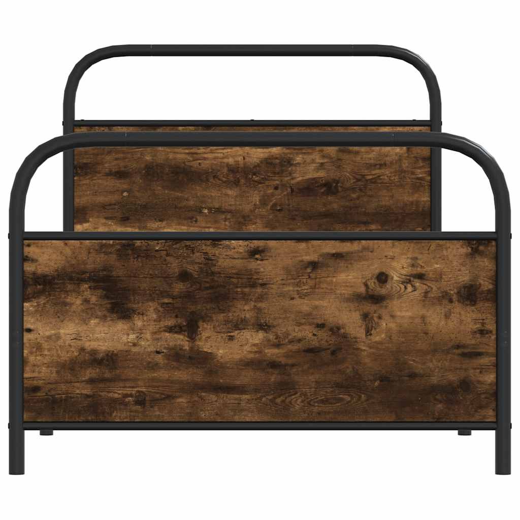 Giroletto senza Materasso Rovere Fumo 90x200 cm in Truciolato | homemem39