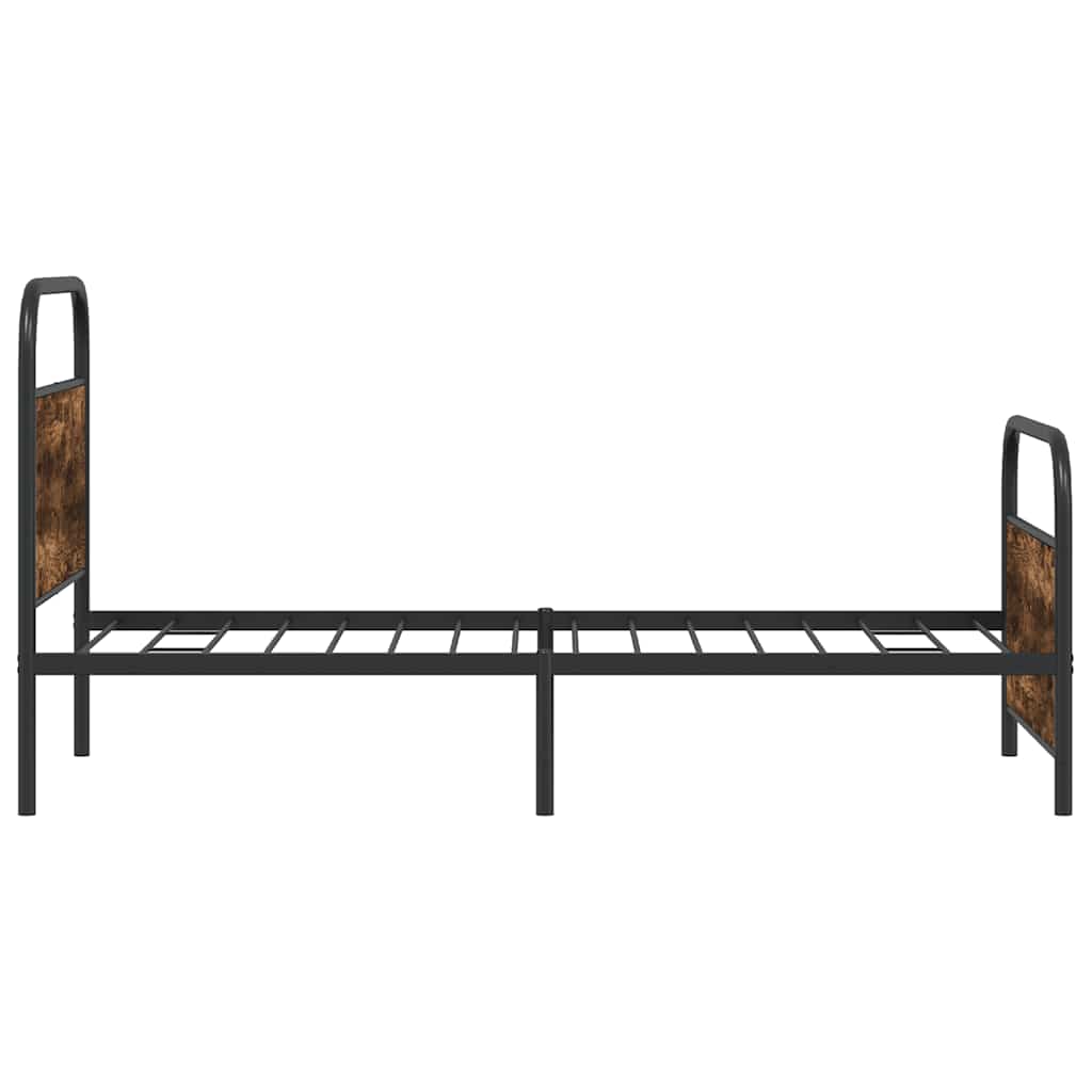 Giroletto senza Materasso Rovere Fumo 90x200 cm in Truciolato | homemem39