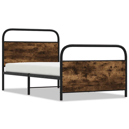 Giroletto senza Materasso Rovere Fumo 100x190 cm in Truciolato | homemem39