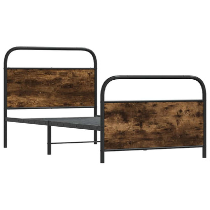 Giroletto senza Materasso Rovere Fumo 100x190 cm in Truciolato | homemem39