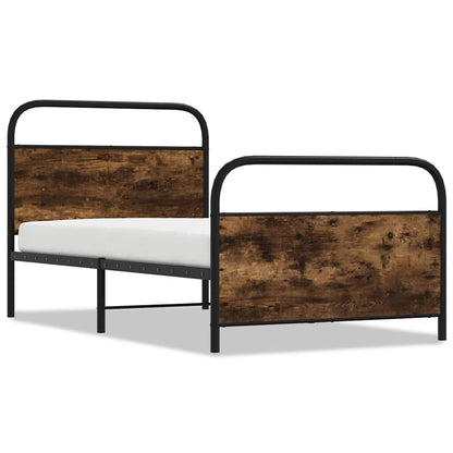Giroletto senza Materasso Rovere Fumo 100x200 cm in Truciolato | homemem39