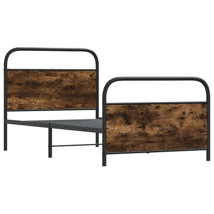 Giroletto senza Materasso Rovere Fumo 107x203 cm in Truciolato - homemem39