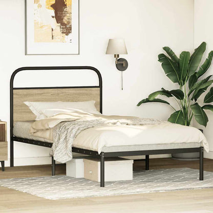Giroletto senza Materasso Rovere Sonoma 90x200 cm in Truciolato | homemem39