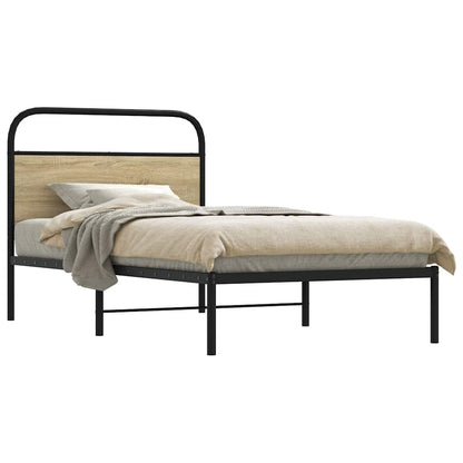 Giroletto senza Materasso Rovere Sonoma 90x200 cm in Truciolato | homemem39