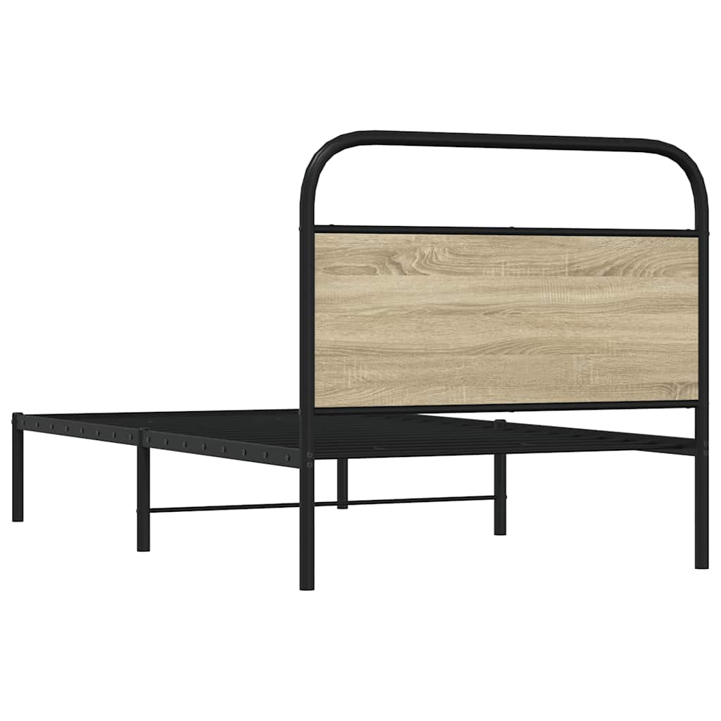 Giroletto senza Materasso Rovere Sonoma 107x203cm in Truciolato | homemem39