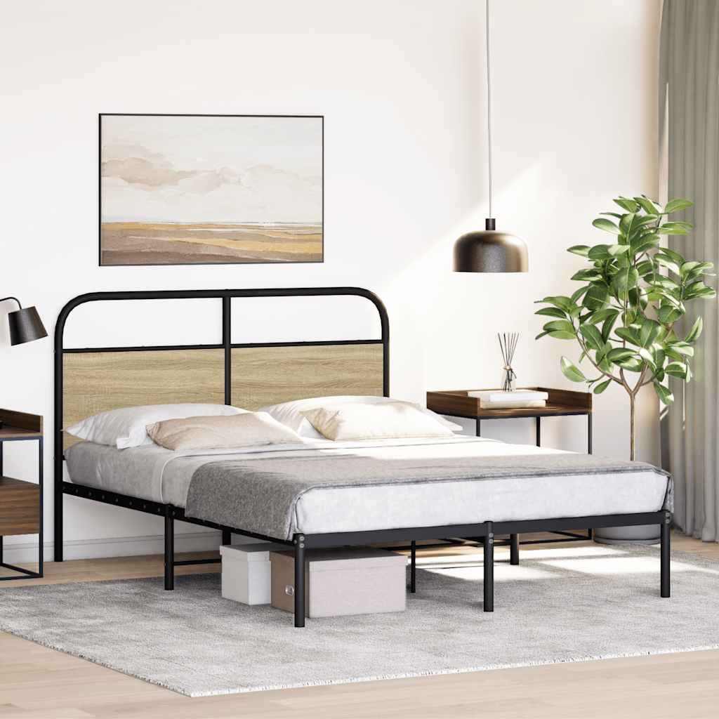 Giroletto senza Materasso Rovere Sonoma 140x190cm in Truciolato | homemem39