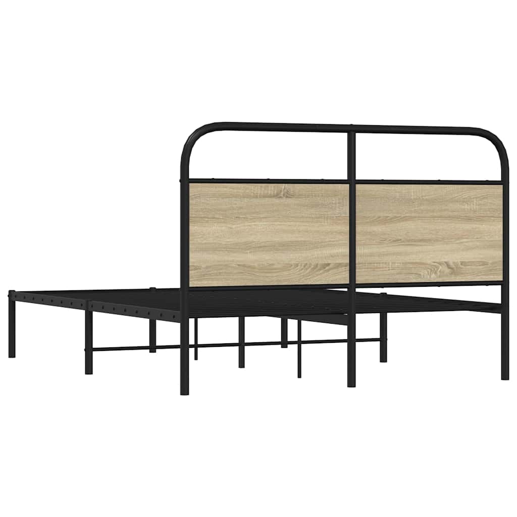 Giroletto senza Materasso Rovere Sonoma 140x190cm in Truciolato | homemem39