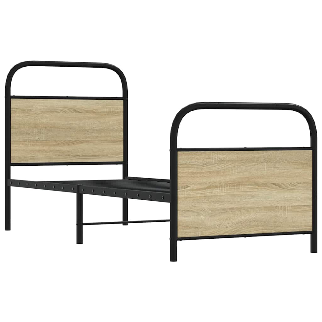 Giroletto senza Materasso Rovere Sonoma 80x200 cm in Truciolato | homemem39
