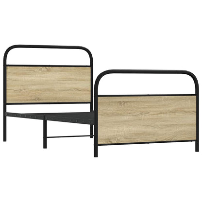 Giroletto senza Materasso Rovere Sonoma 100x200cm in Truciolato | homemem39