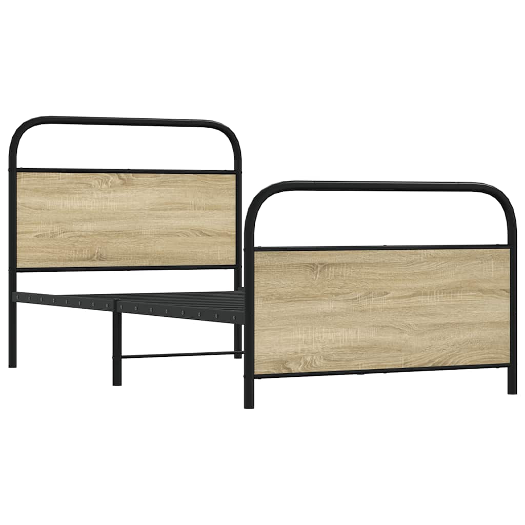 Giroletto senza Materasso Rovere Sonoma 107x203cm in Truciolato | homemem39