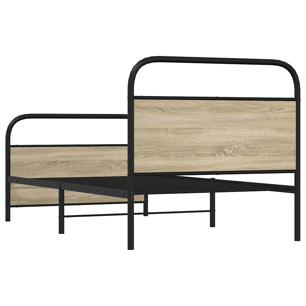 Giroletto senza Materasso Rovere Sonoma 107x203cm in Truciolato | homemem39