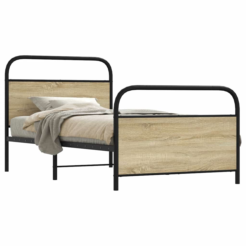 Giroletto senza Materasso Rovere Sonoma 107x203cm in Truciolato | homemem39