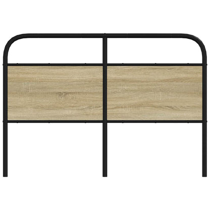 Testiera Rovere Sonoma 120 cm in Acciaio e Legno Multistrato - homemem39
