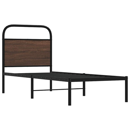 Giroletto senza Materasso Rovere Marrone 80x200cm in Truciolato | homemem39
