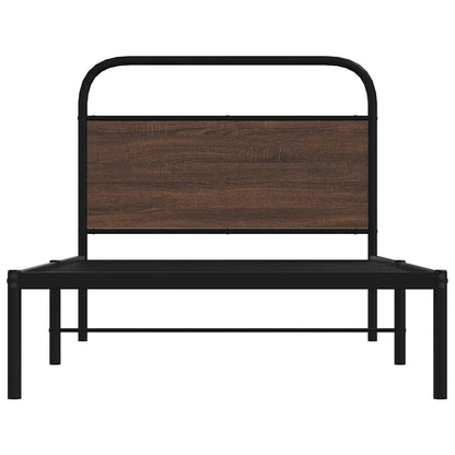 Giroletto senza Materasso Rovere Marrone 100x190 cm Truciolato - homemem39