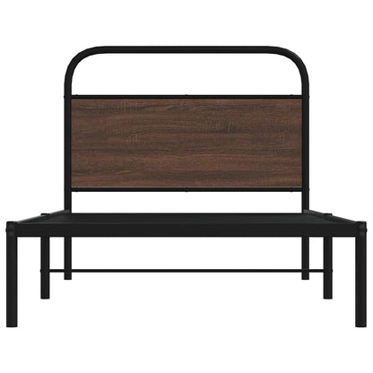 Giroletto senza Materasso Rovere Marrone 100x200 cm Truciolato | homemem39