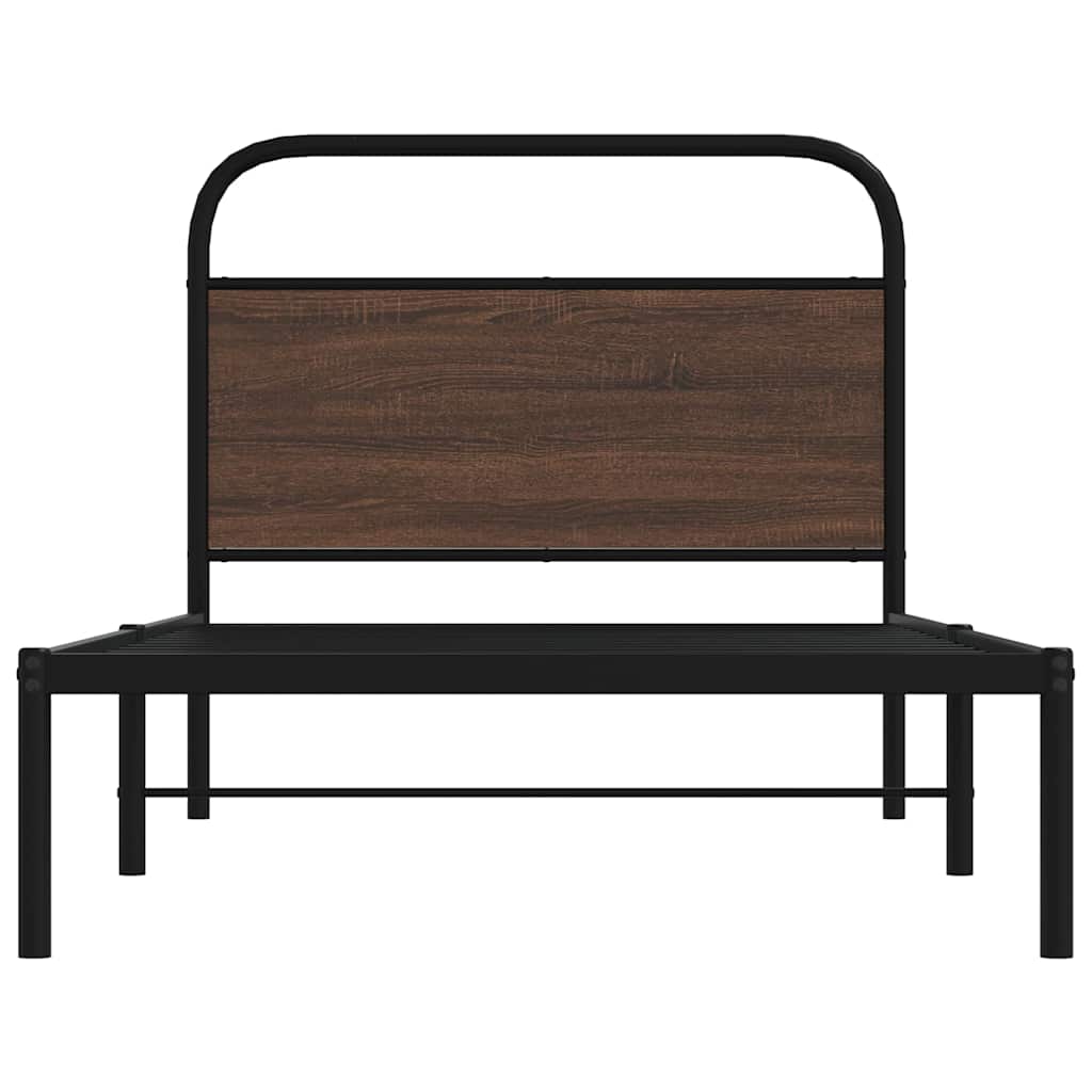 Giroletto senza Materasso Rovere Marrone 107x203 cm Truciolato | homemem39