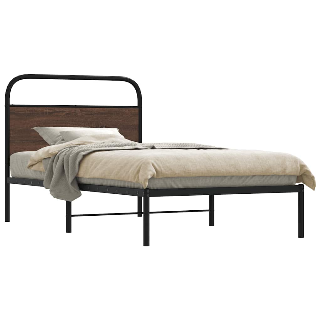 Giroletto senza Materasso Rovere Marrone 107x203 cm Truciolato | homemem39