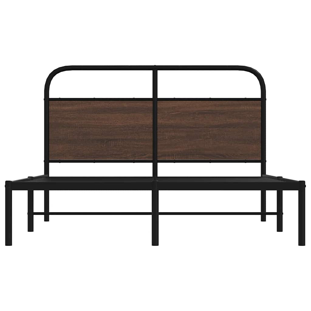 Giroletto senza Materasso Rovere Marrone 120x190 cm Truciolato | homemem39