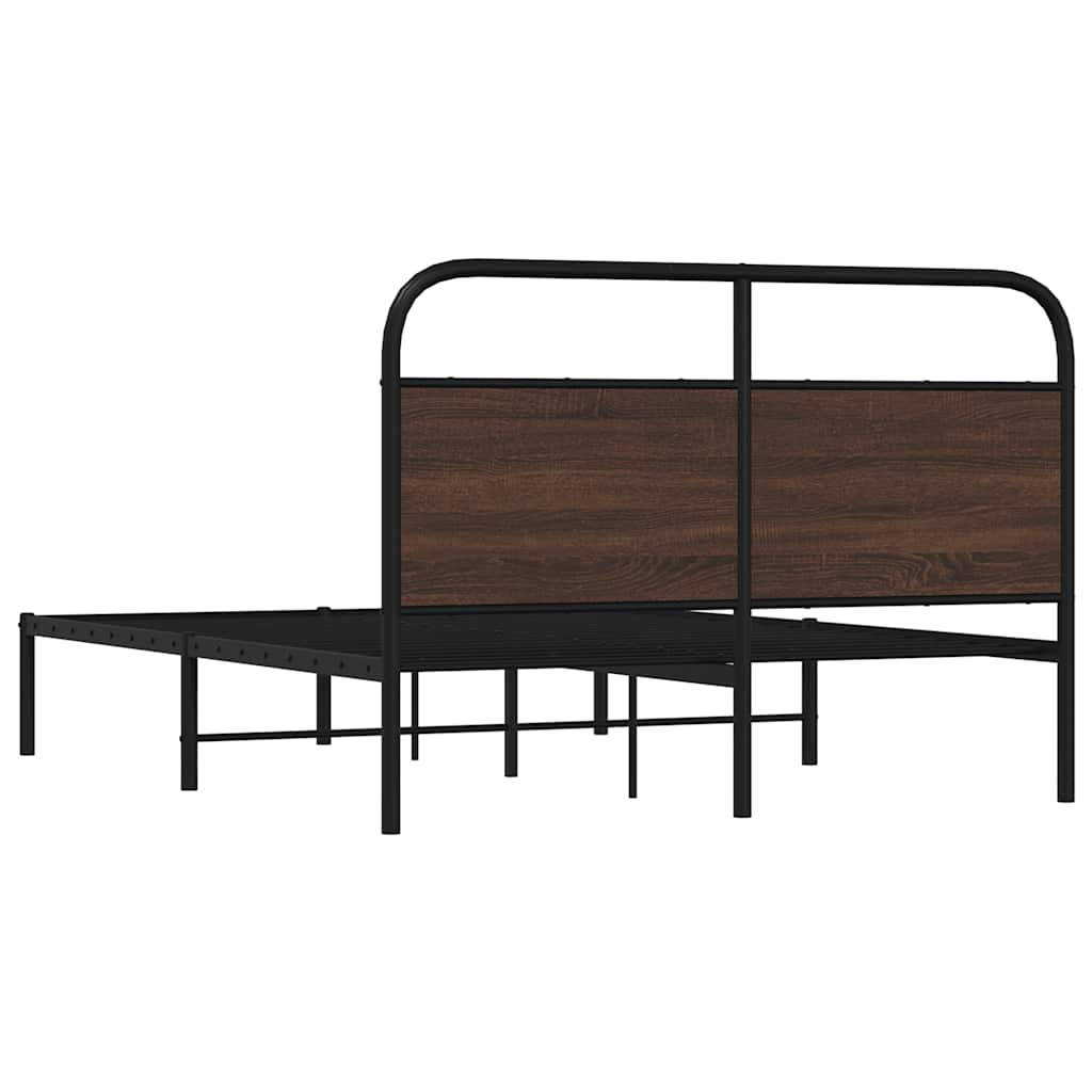 Giroletto senza Materasso Rovere Marrone 120x190 cm Truciolato | homemem39