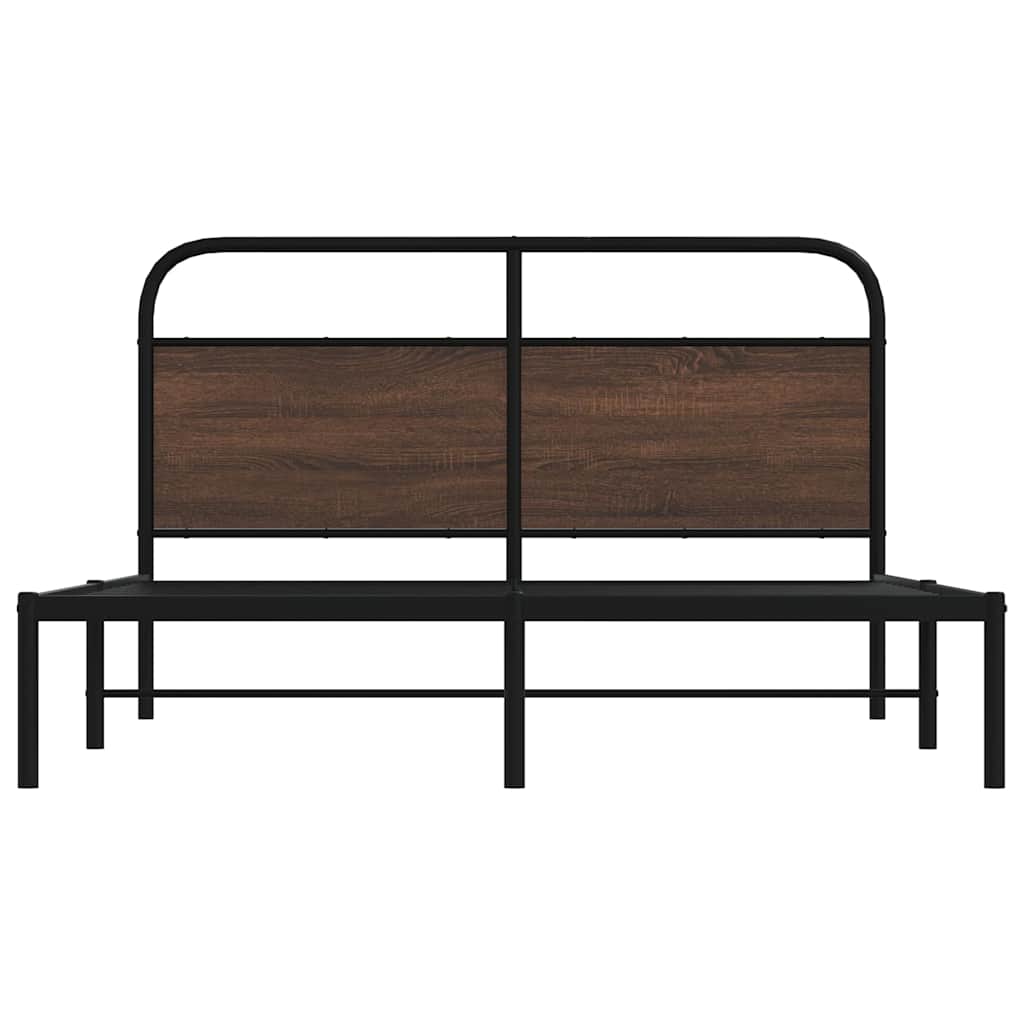 Giroletto senza Materasso Rovere Marrone 150x200 cm Truciolato | homemem39