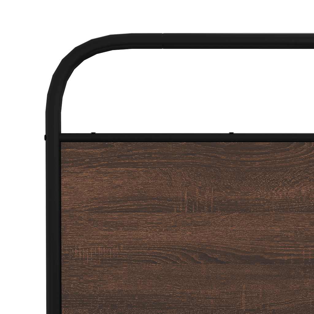 Giroletto senza Materasso Rovere Marrone 150x200 cm Truciolato | homemem39